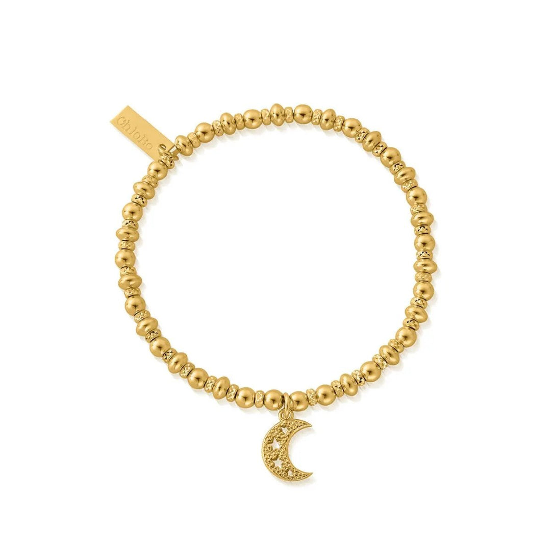 ChloBo - Didi Sparkle Starry Moon Bracelet - Gold