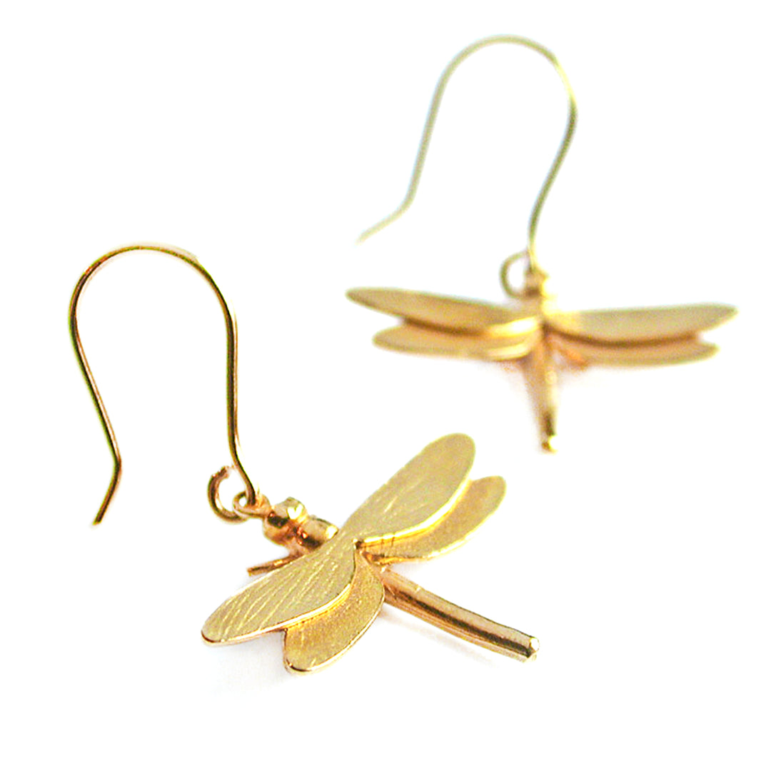 Alex Monroe - Dragonfly Hook Earrings - Gold