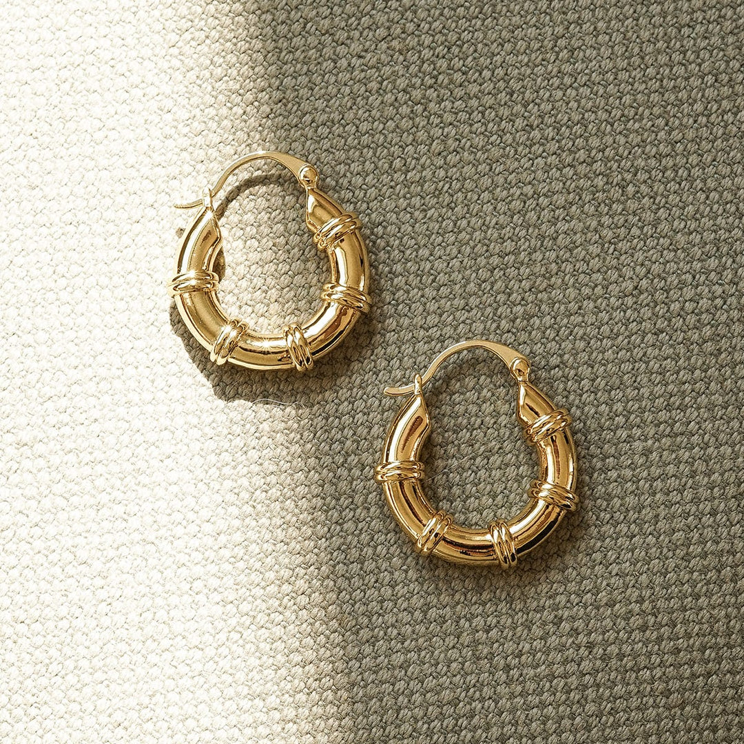 Daisy London - Polly Newman Chunky Hoop Earrings - Gold