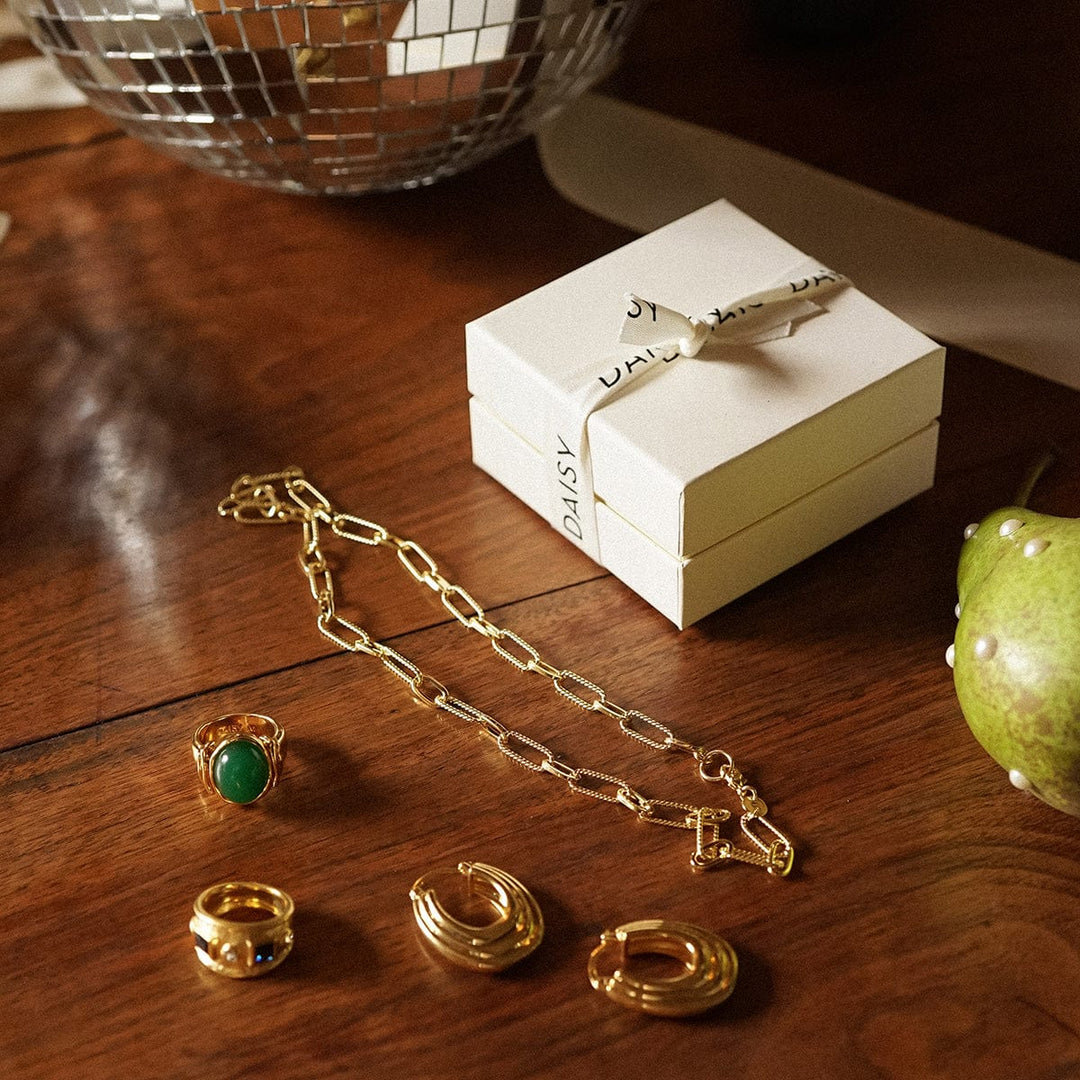Daisy London - Polly Newman Paperclip Chain Necklace - Gold