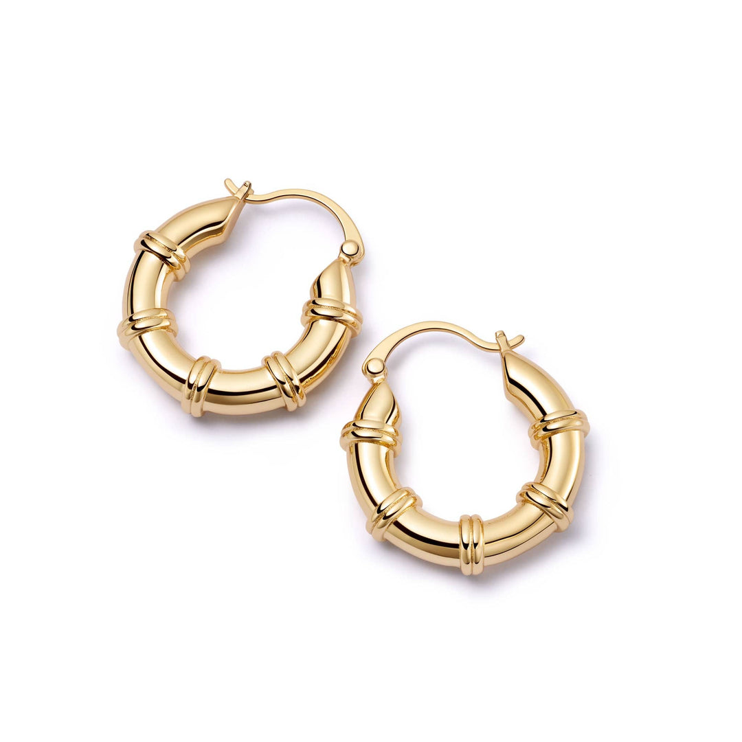 Daisy London - Polly Newman Chunky Hoop Earrings - Gold