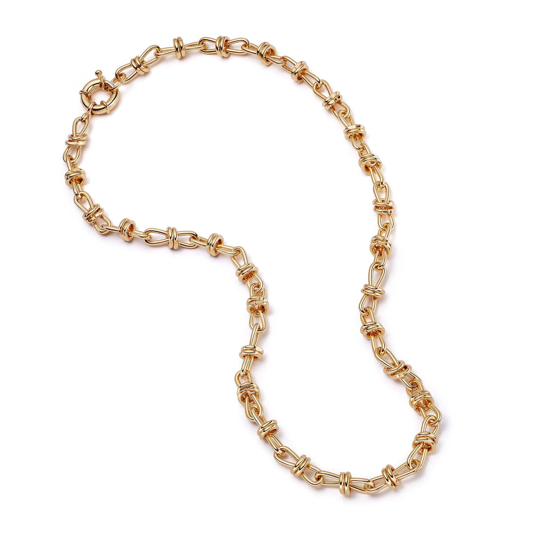Daisy London - Polly Sayer Knot Chain Necklace - Gold