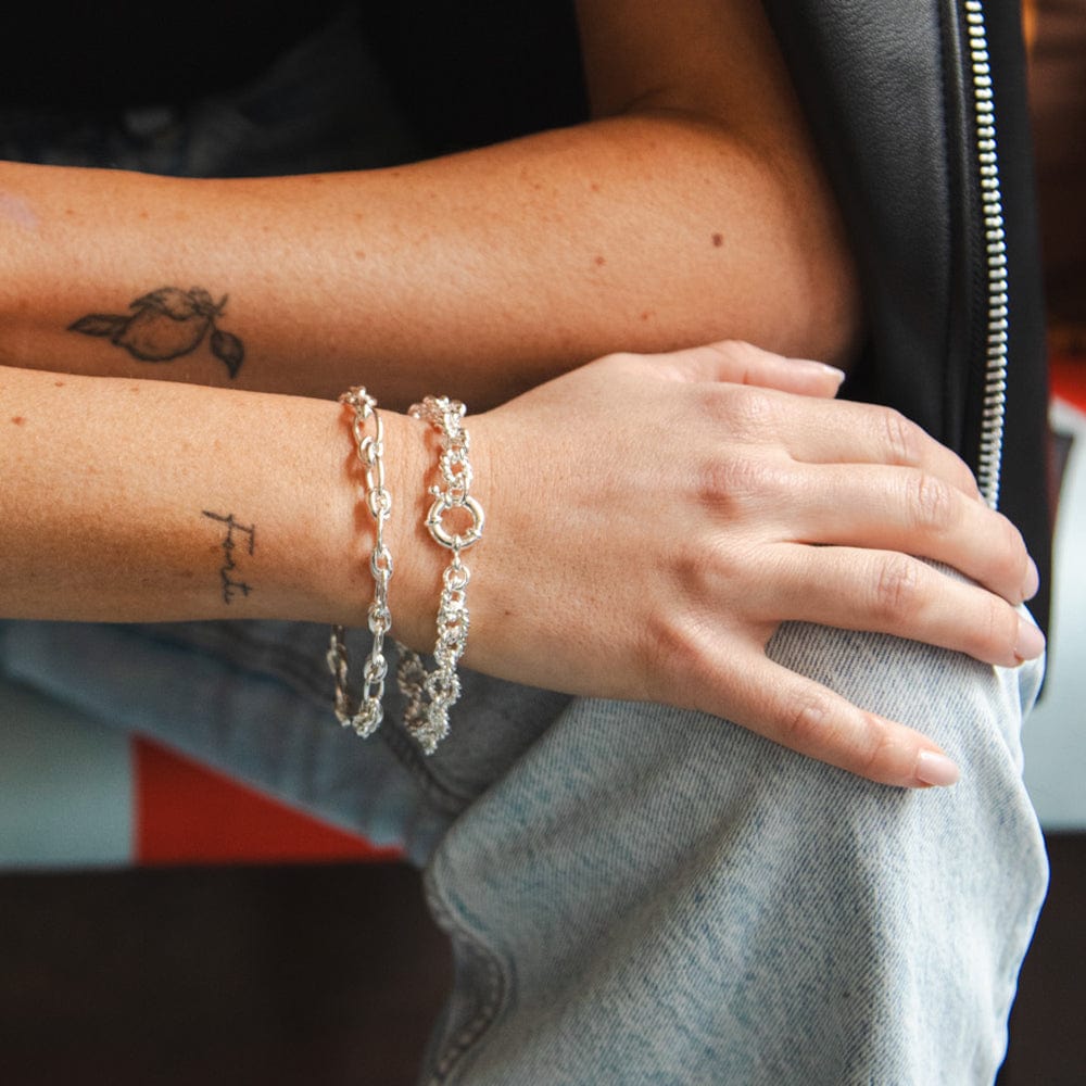 Daisy London - Polly Newman Vintage Link Chain Bracelet - Silver