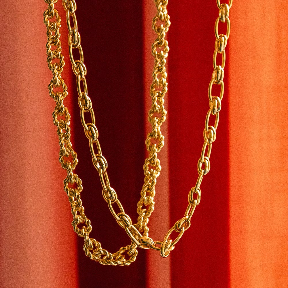 Daisy London - Polly Newman Vintage Link Chain Necklace - Gold