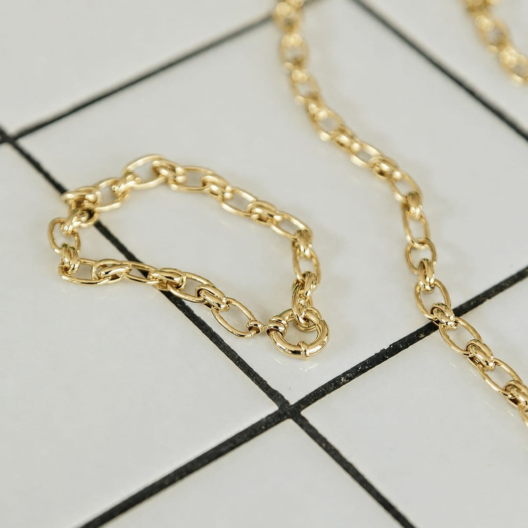 Daisy London - Polly Newman Vintage Link Chain Bracelet - Gold