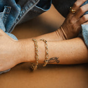Daisy London - Polly Newman Vintage Link Chain Bracelet - Gold