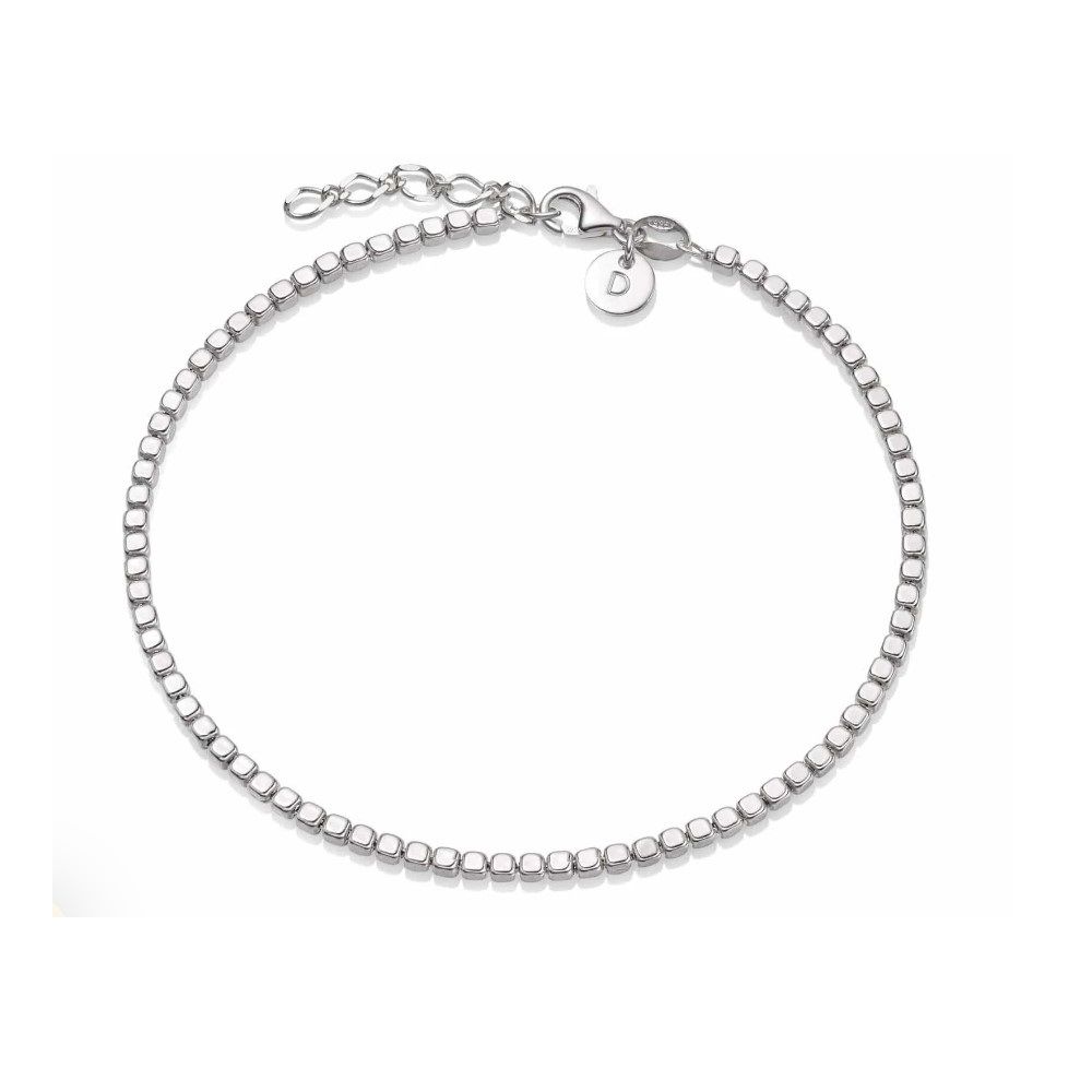 Daisy London - Beaded Chain Bracelet - Silver