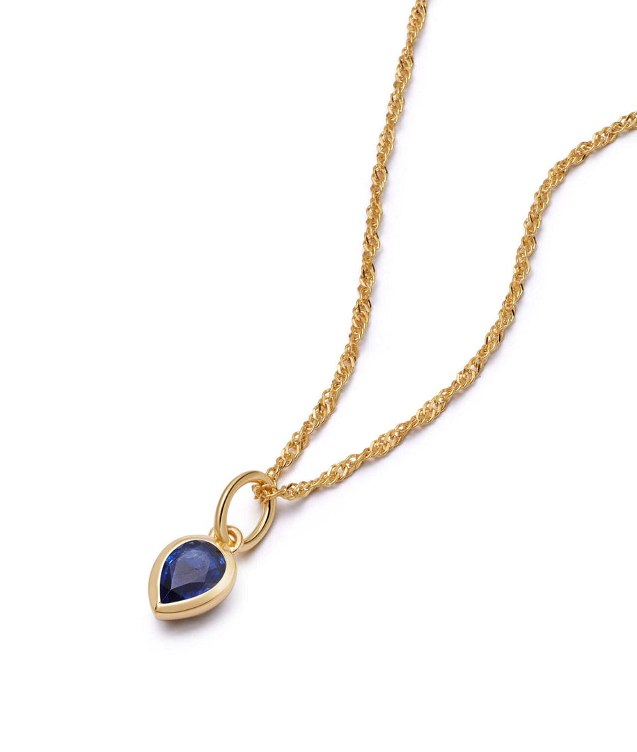 Daisy London - Birthstone Necklace - Sapphire September - Gold