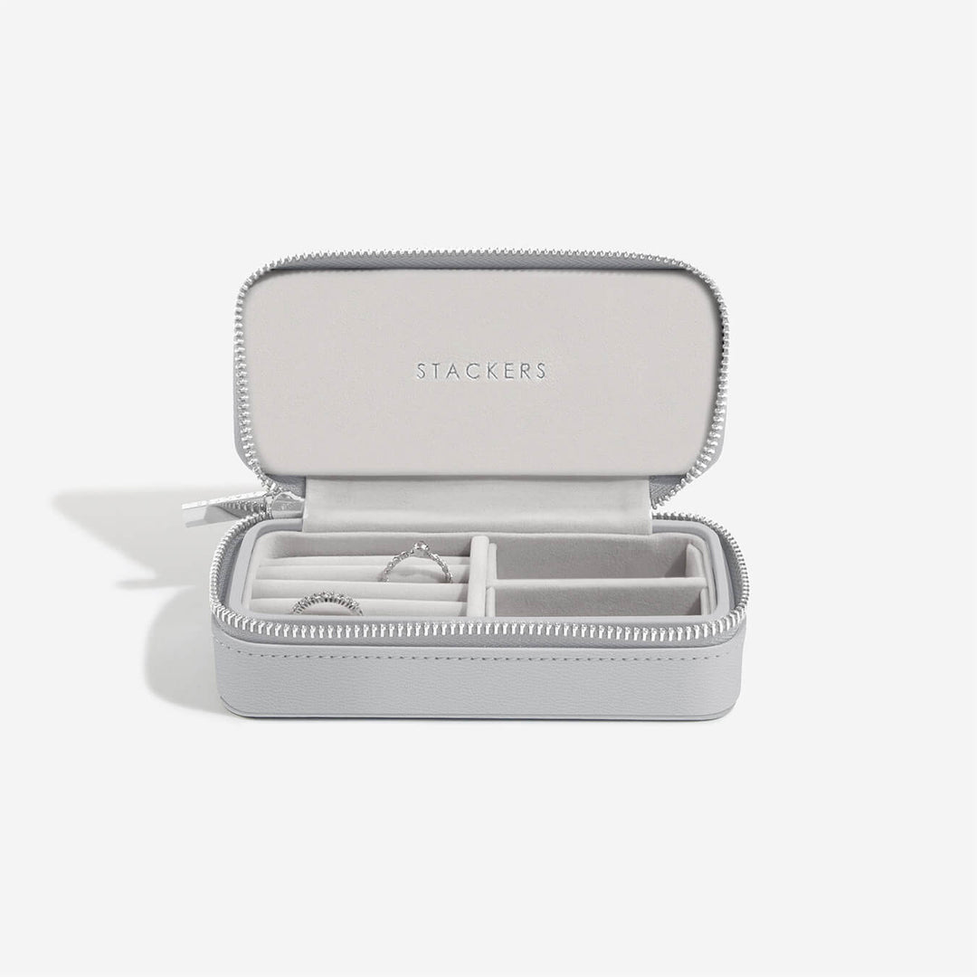 Stackers - Pebble Grey Medium Zipped Travel Jewellery Box – RUBIROX