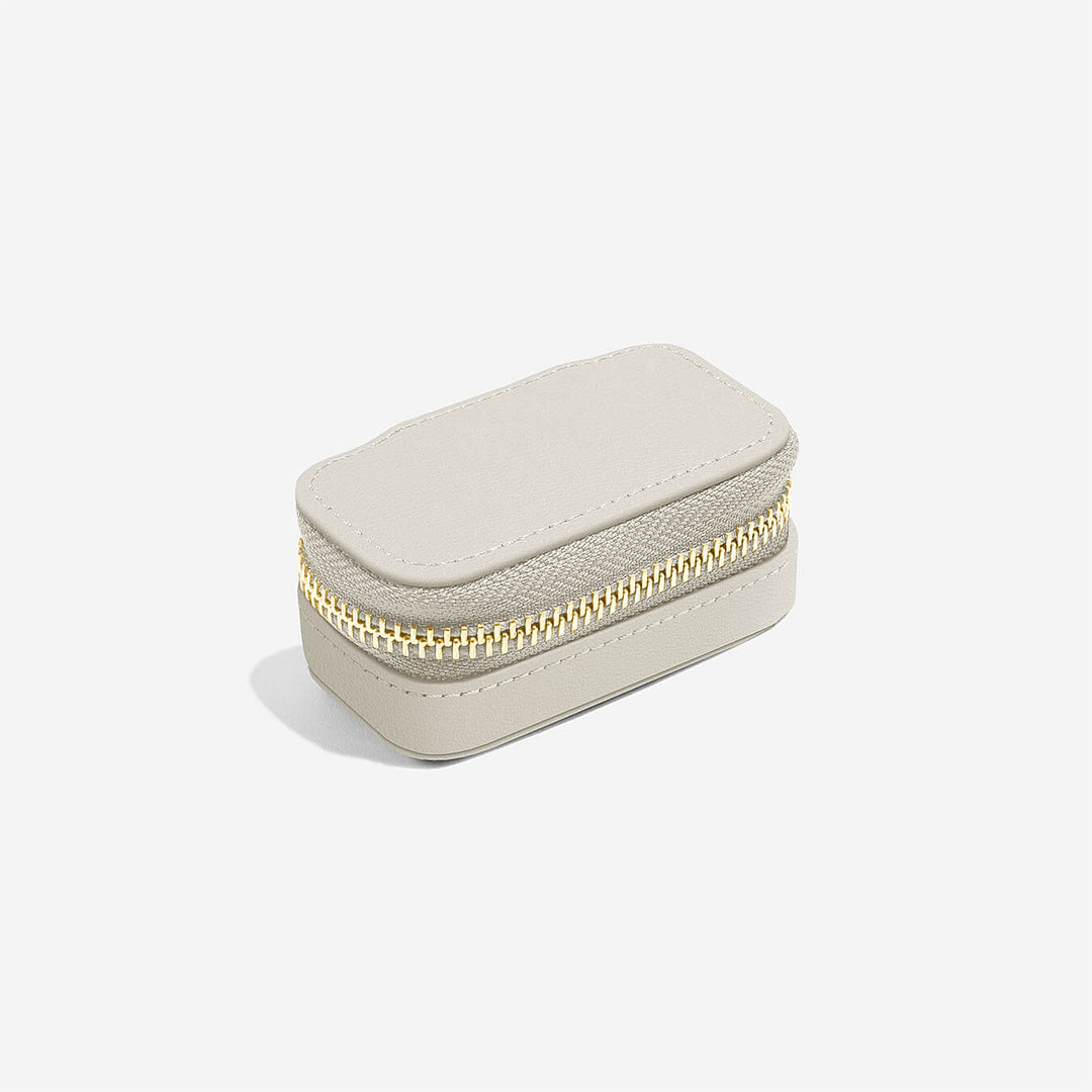 Stackers - Oatmeal Petite Zipped Travel Jewellery Box