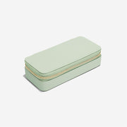 Stackers - Sage Green Medium Zipped Travel Jewellery Box