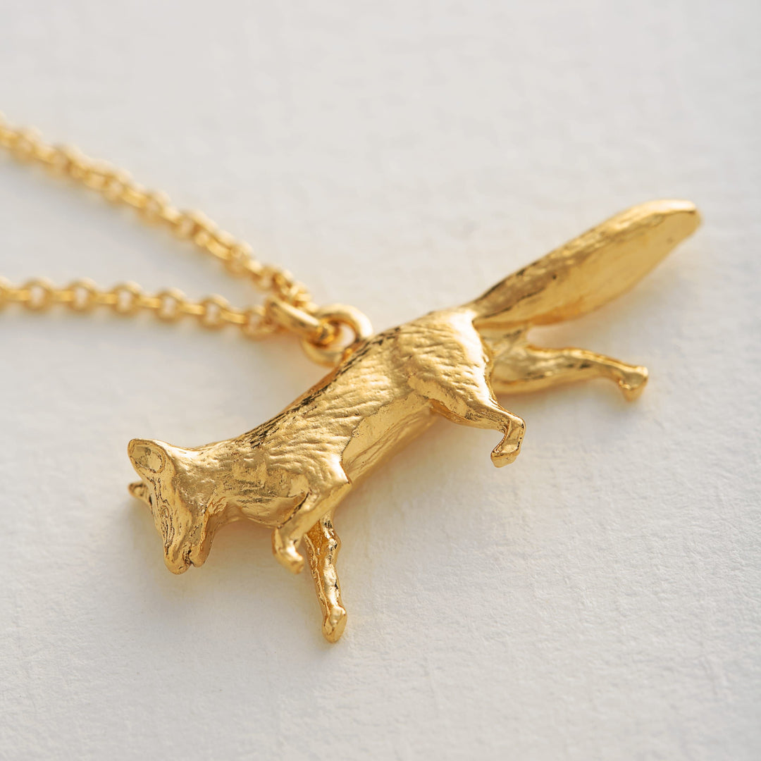 Alex Monroe - Prowling Fox Necklace - Gold