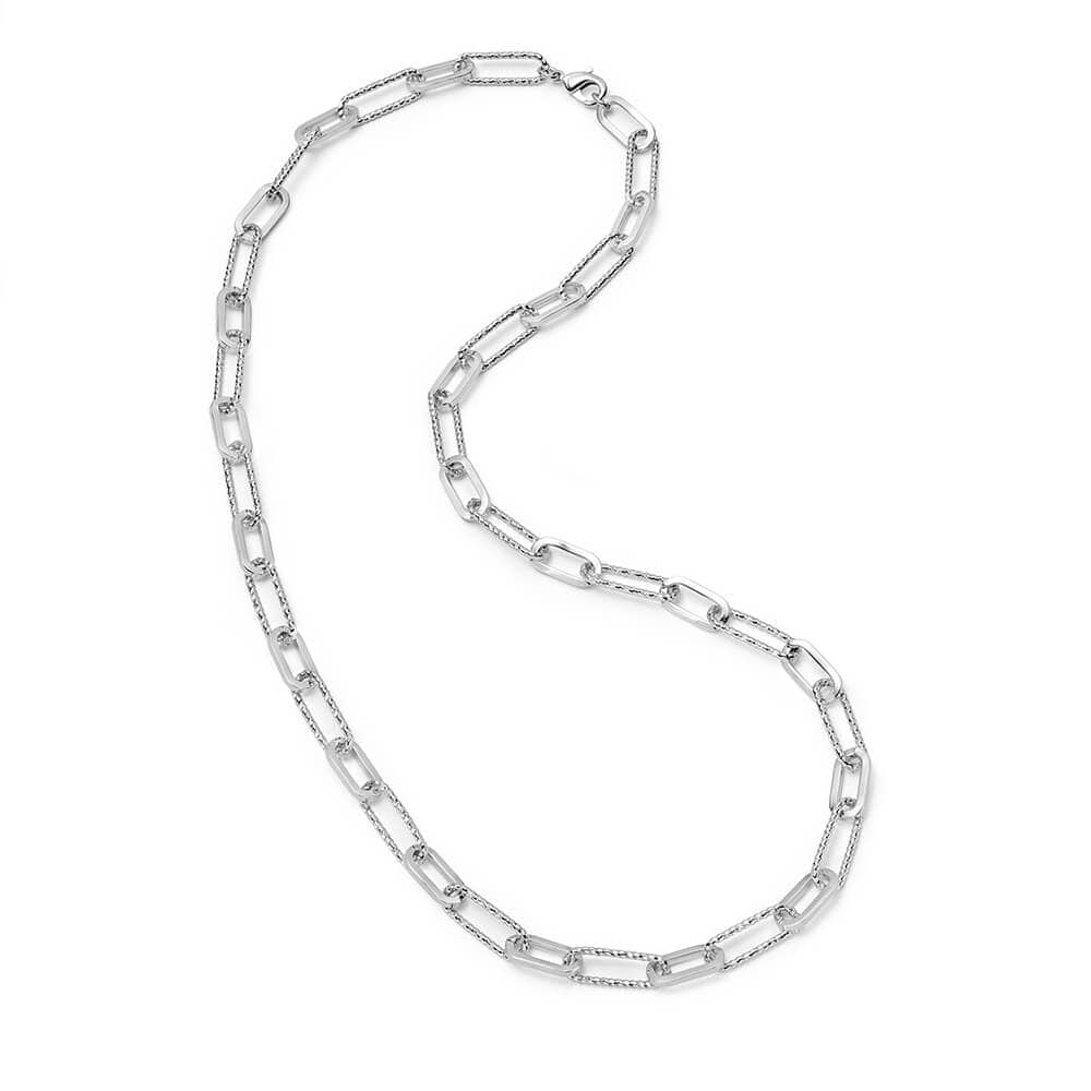 Daisy London - Polly Newman Paperclip Chain Necklace - Silver