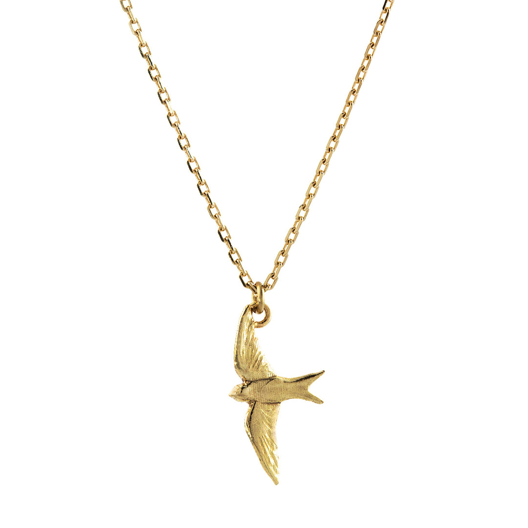 Alex Monroe - Teeny Tiny Swallow Necklace - Gold