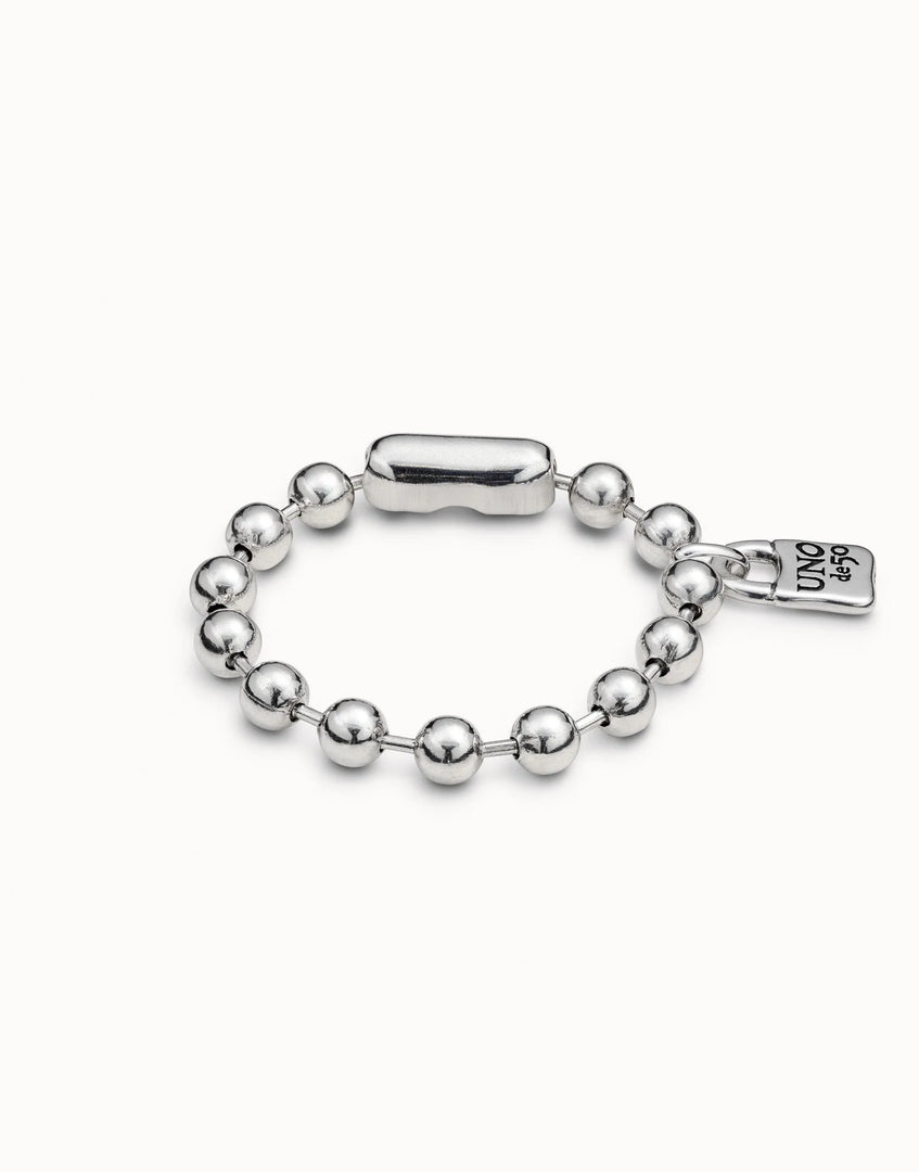 UNOde50 - Copito De Nieve Beaded Bracelet - Silver
